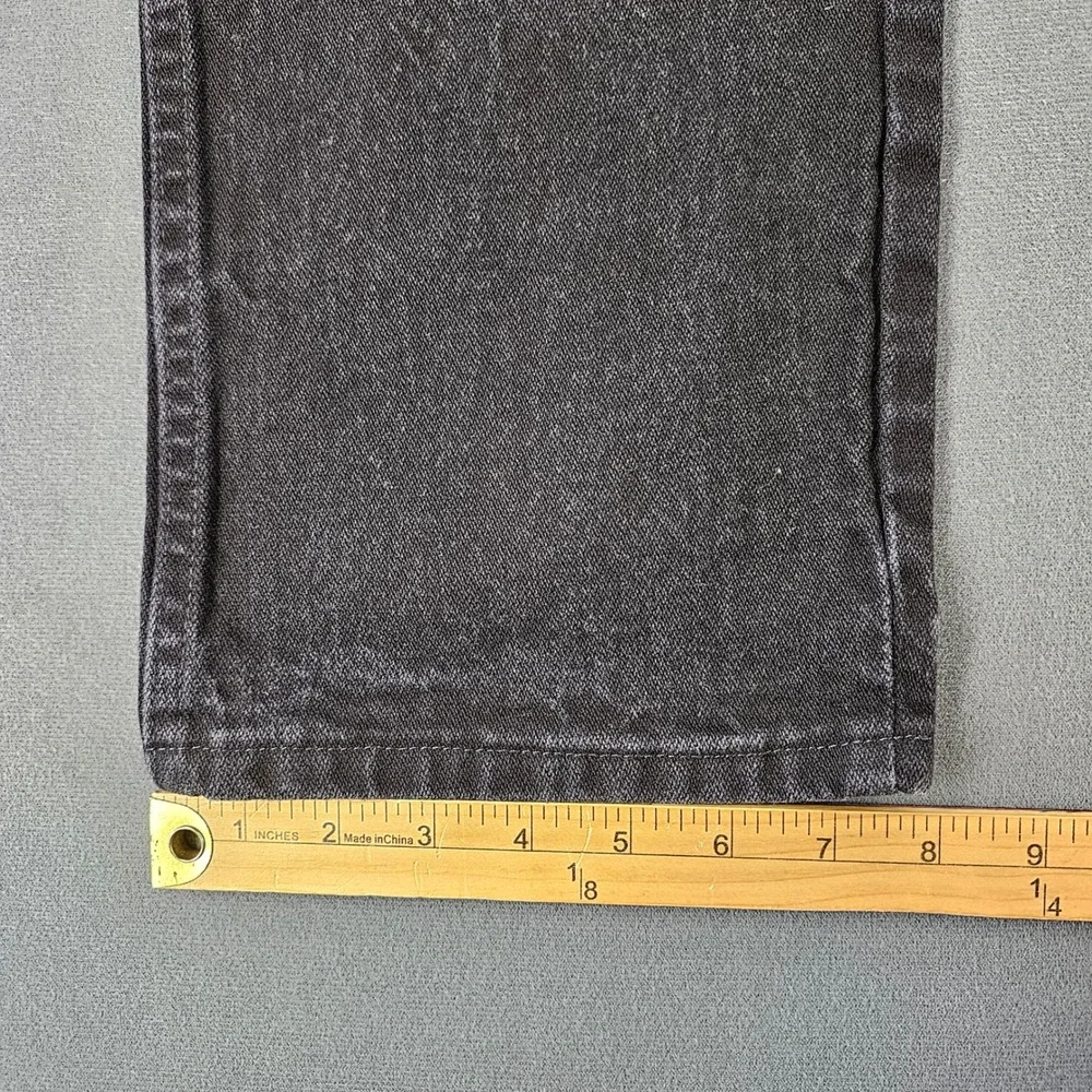 Wrangler Jeans Mens 28x30 Black Western Cowboy Cut Straight Leg Denim 936BK